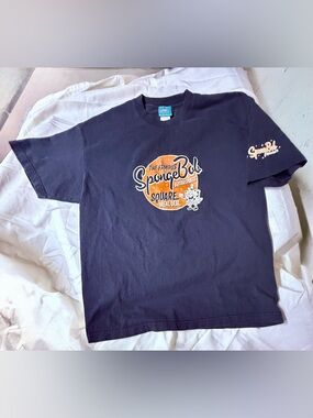 VINTAGE 2002 SpongeBob SquarePants Promo Graphic Tee Blue XL